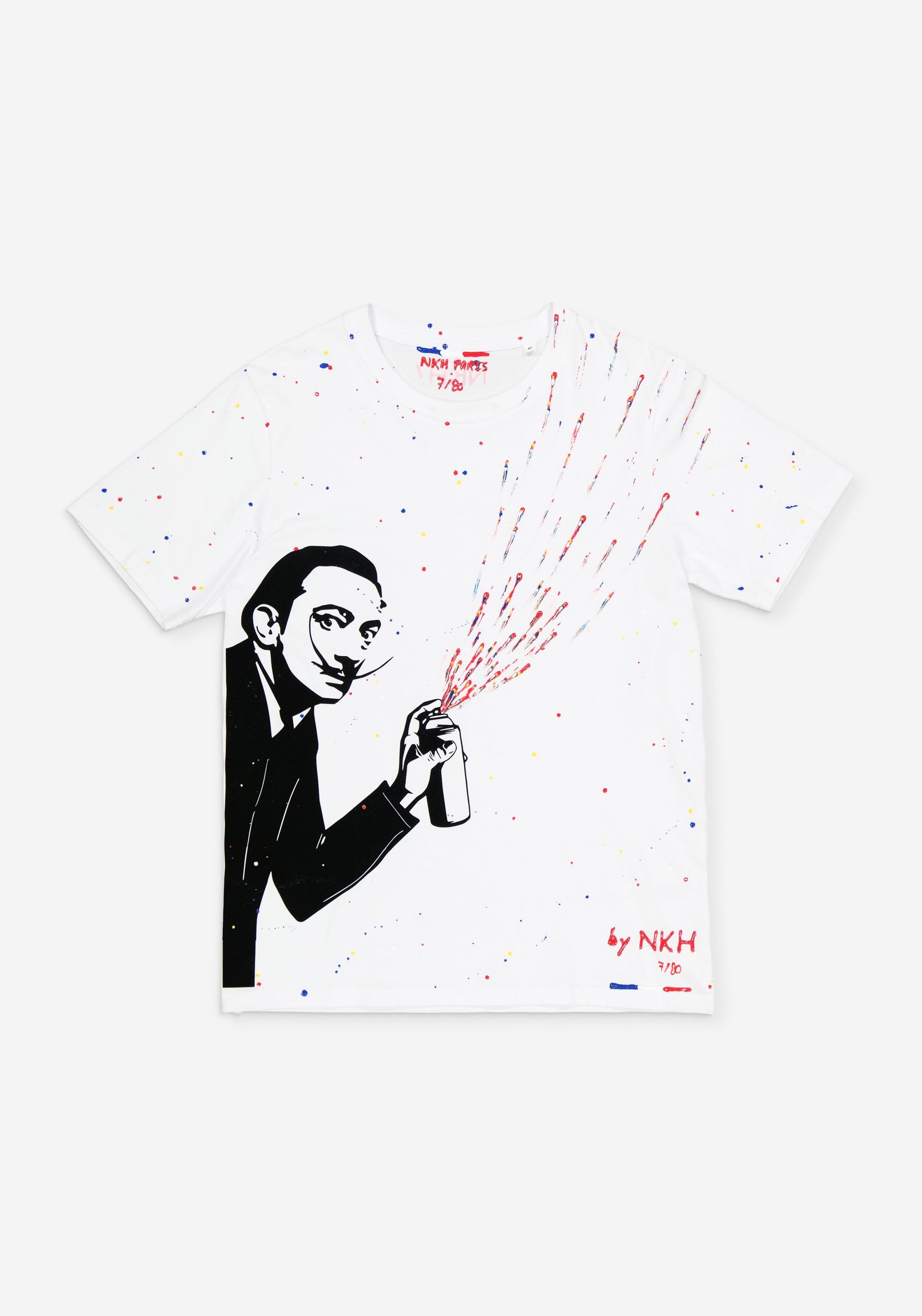 Tee-shirt blanc - Dali graffiti