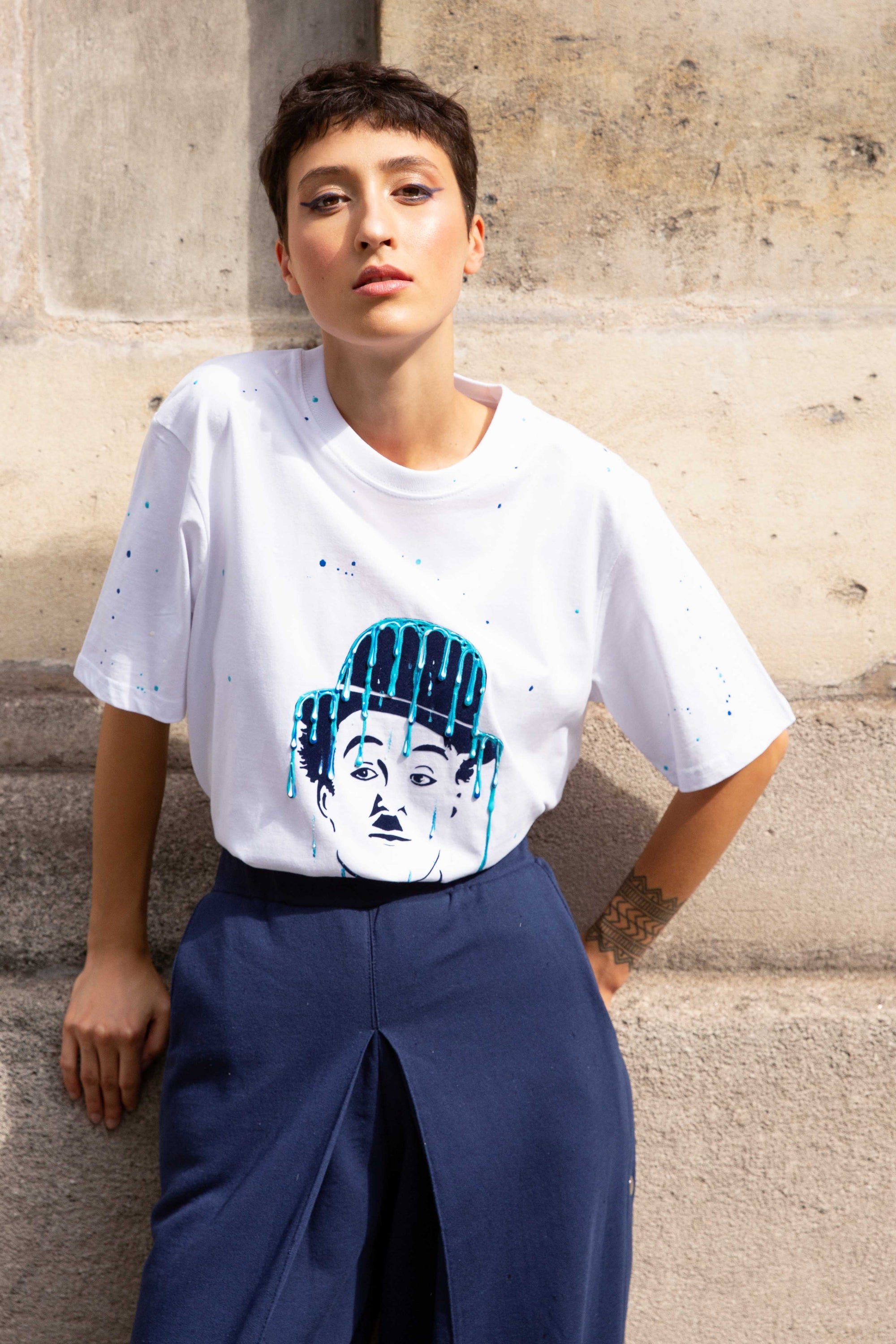 Tee-shirt blanc - Dreamy Chaplin