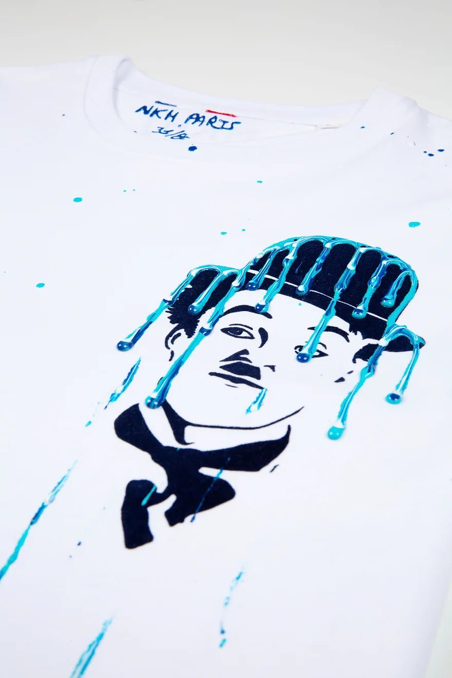 Tee-shirt blanc - Curious Chaplin