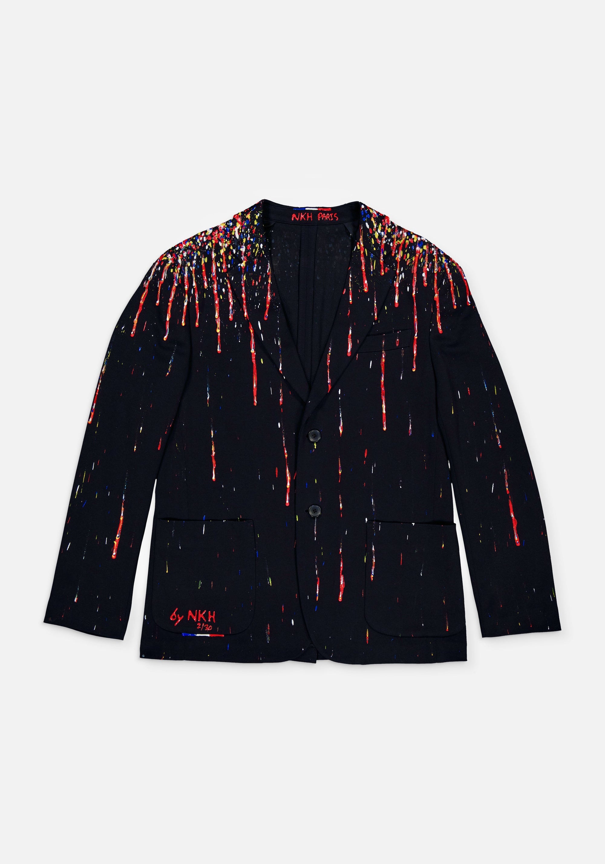 Veste de blazer bleu marine - Sky dripping