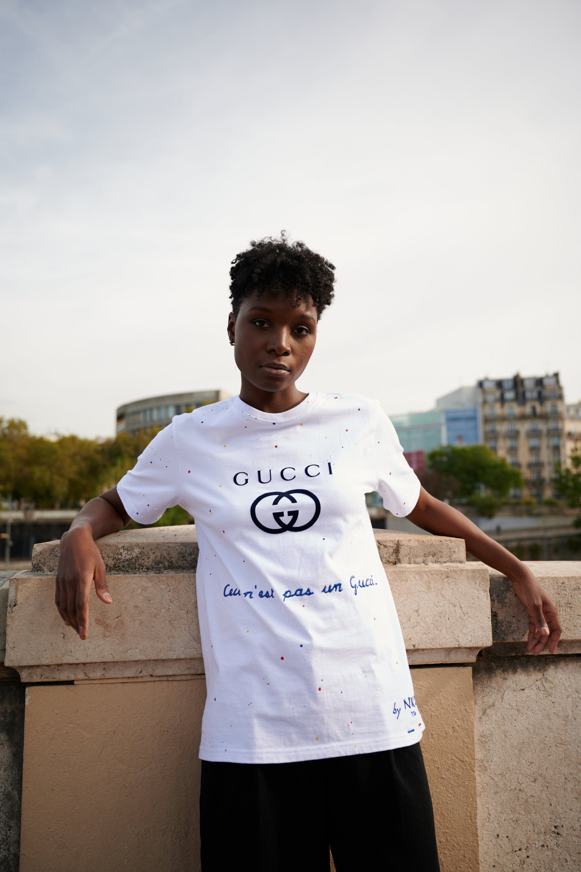 Tee-shirt blanc - Ceci n'est pas un Gucci