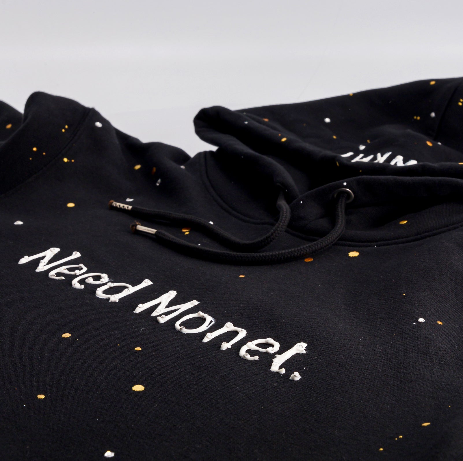 Sweat à capuche noir - Need Monet (Swarovski)