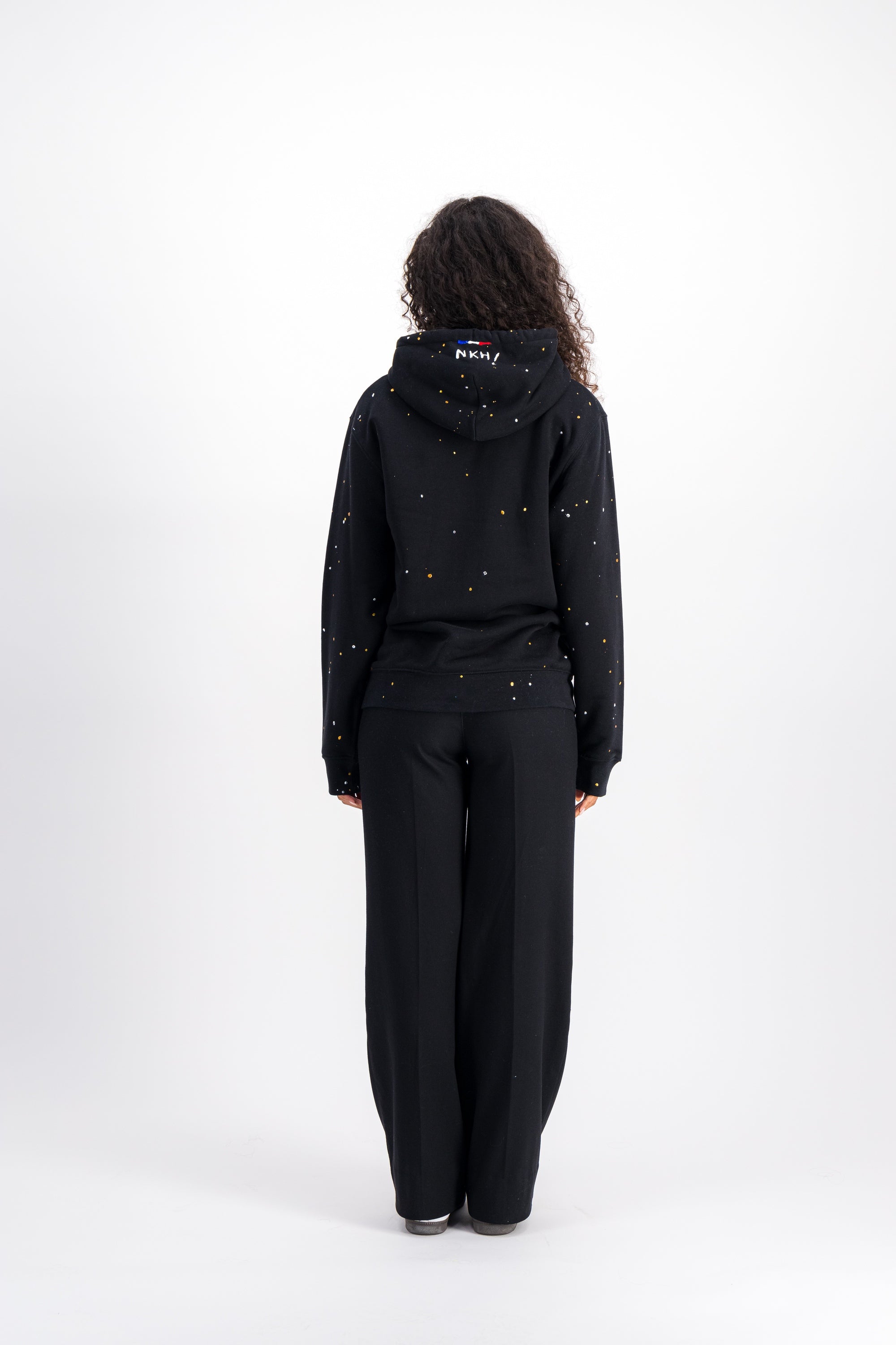 Sweat à capuche noir - Need Monet (Swarovski)