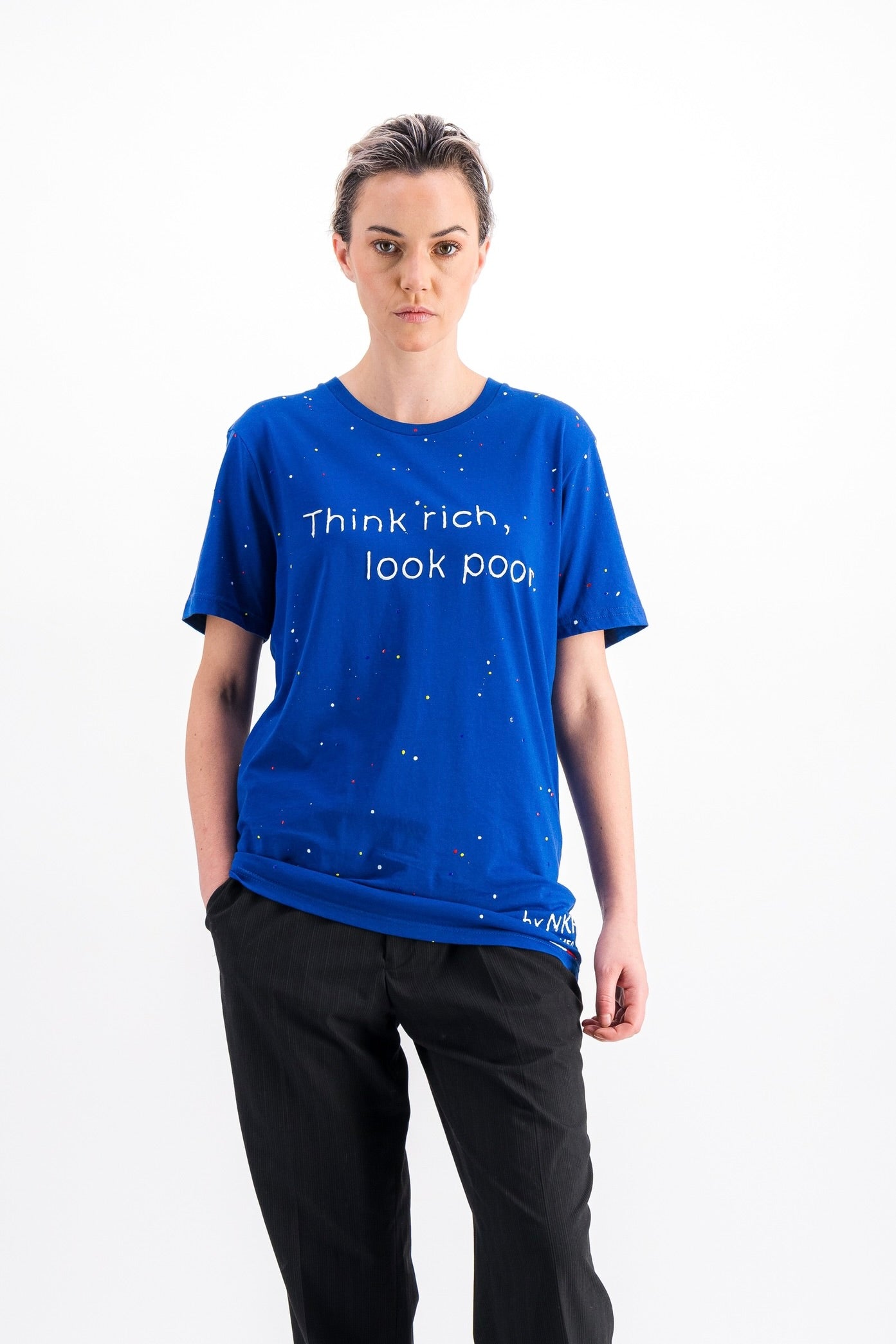 Tee-shirt bleu majorelle - Think rich
