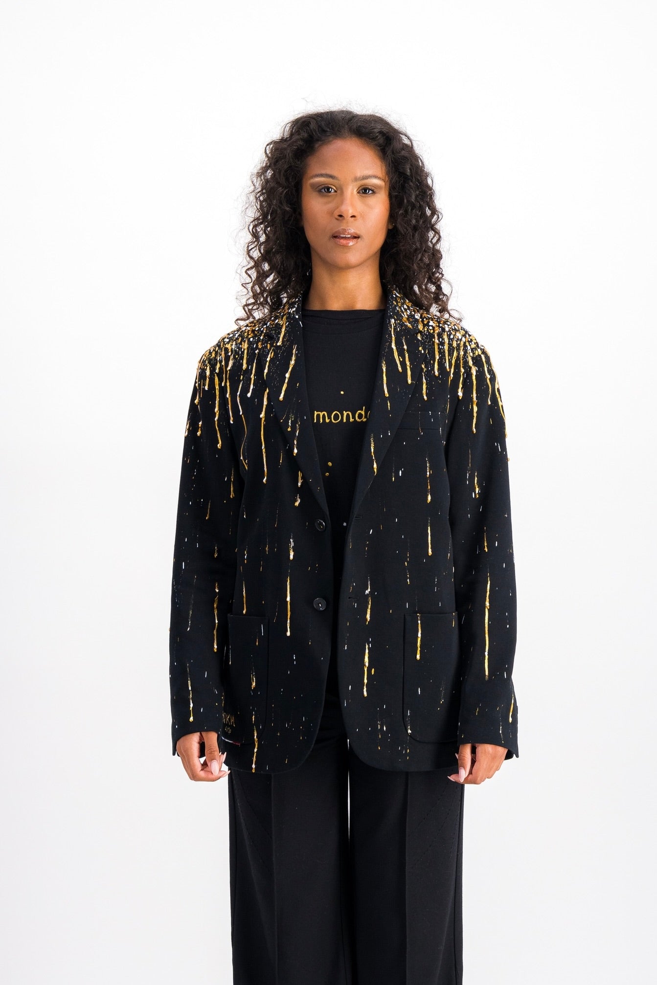 Veste de blazer noir - Looking for gold digger