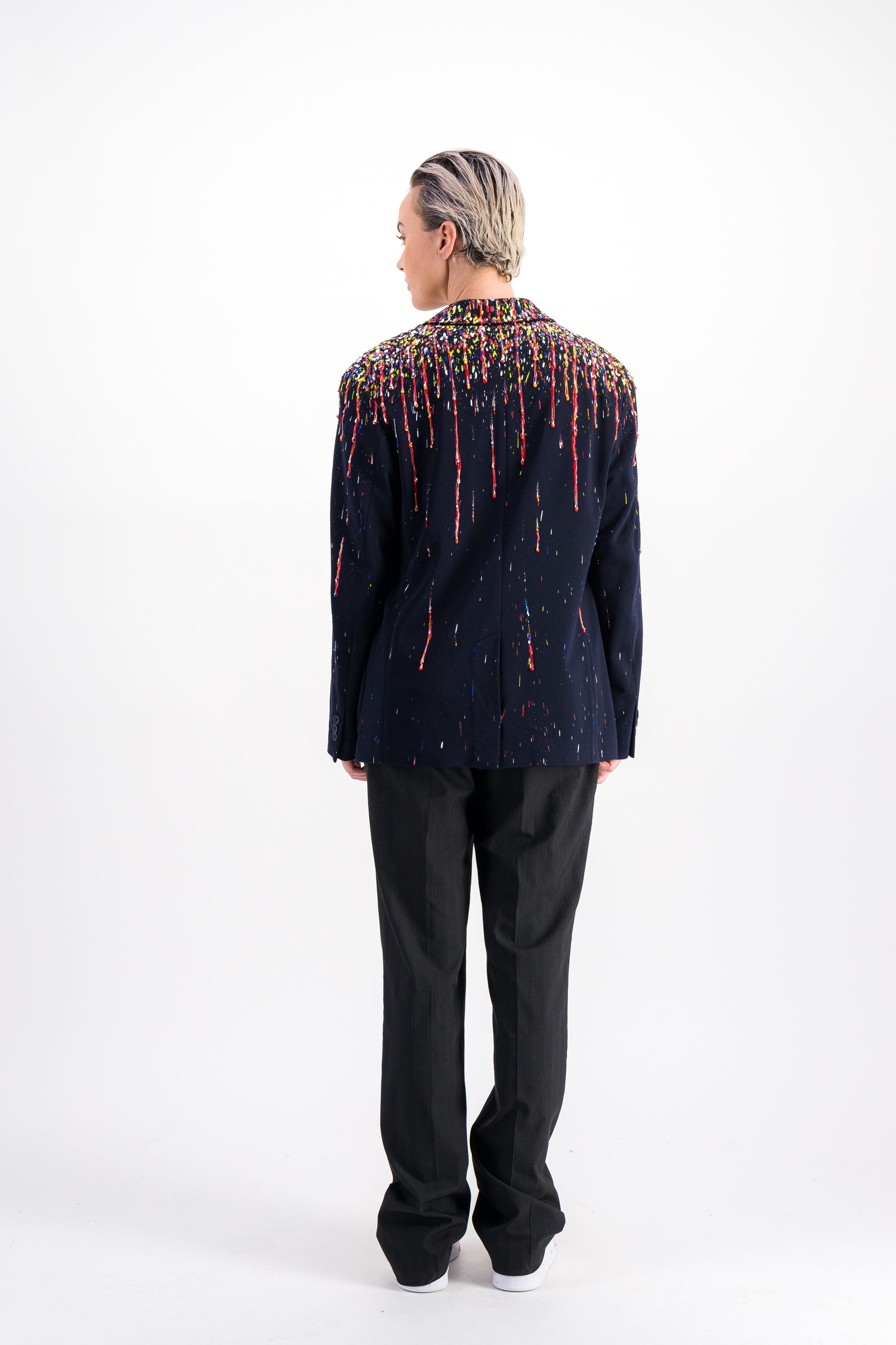 Veste de blazer bleu marine - Sky dripping