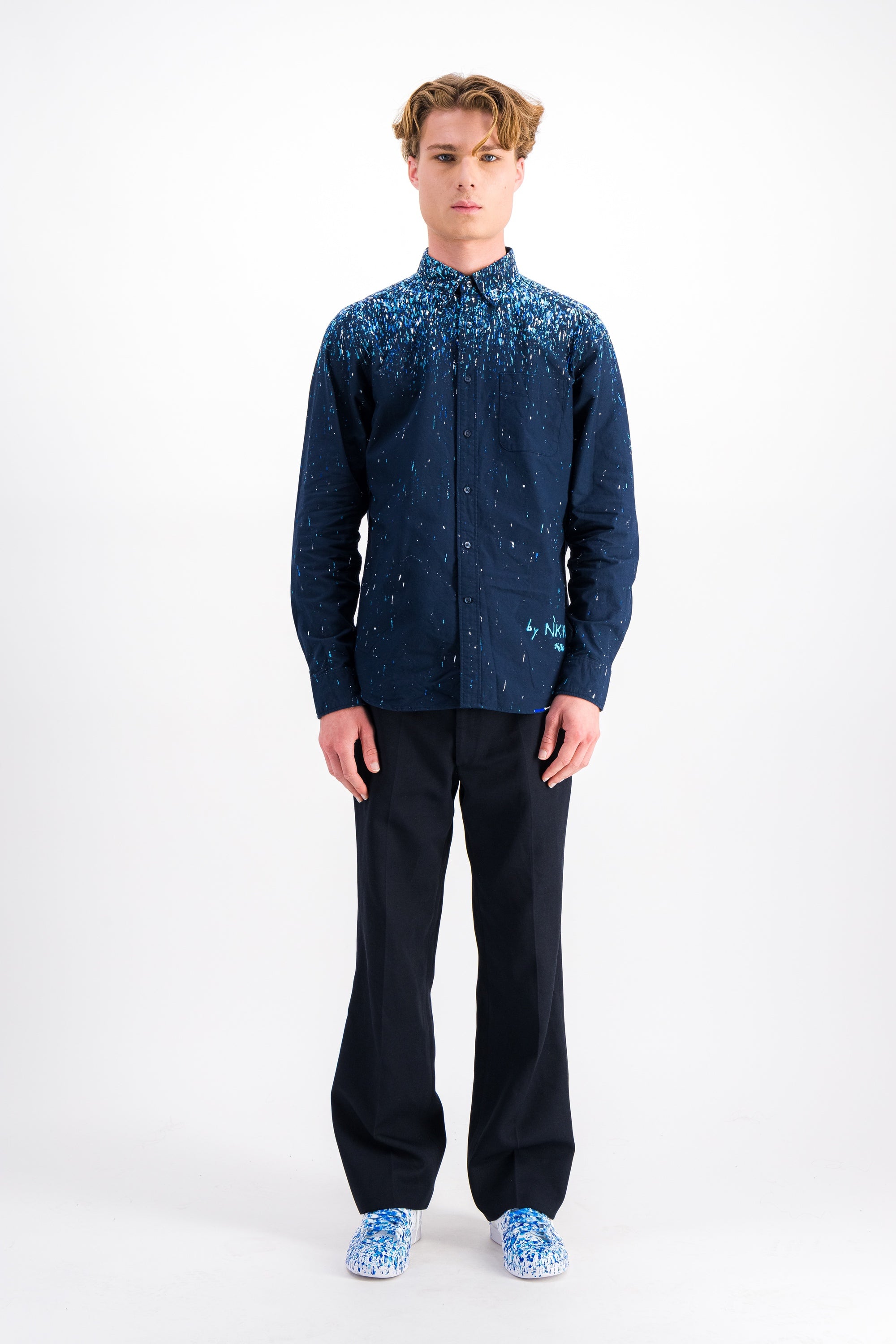 Chemise bleue marine - Raining blue