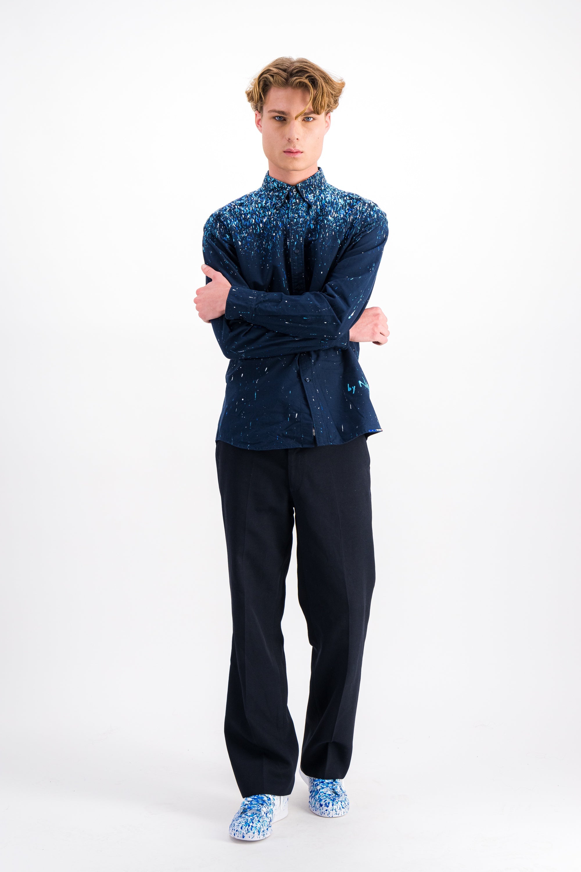 Chemise bleue marine - Raining blue