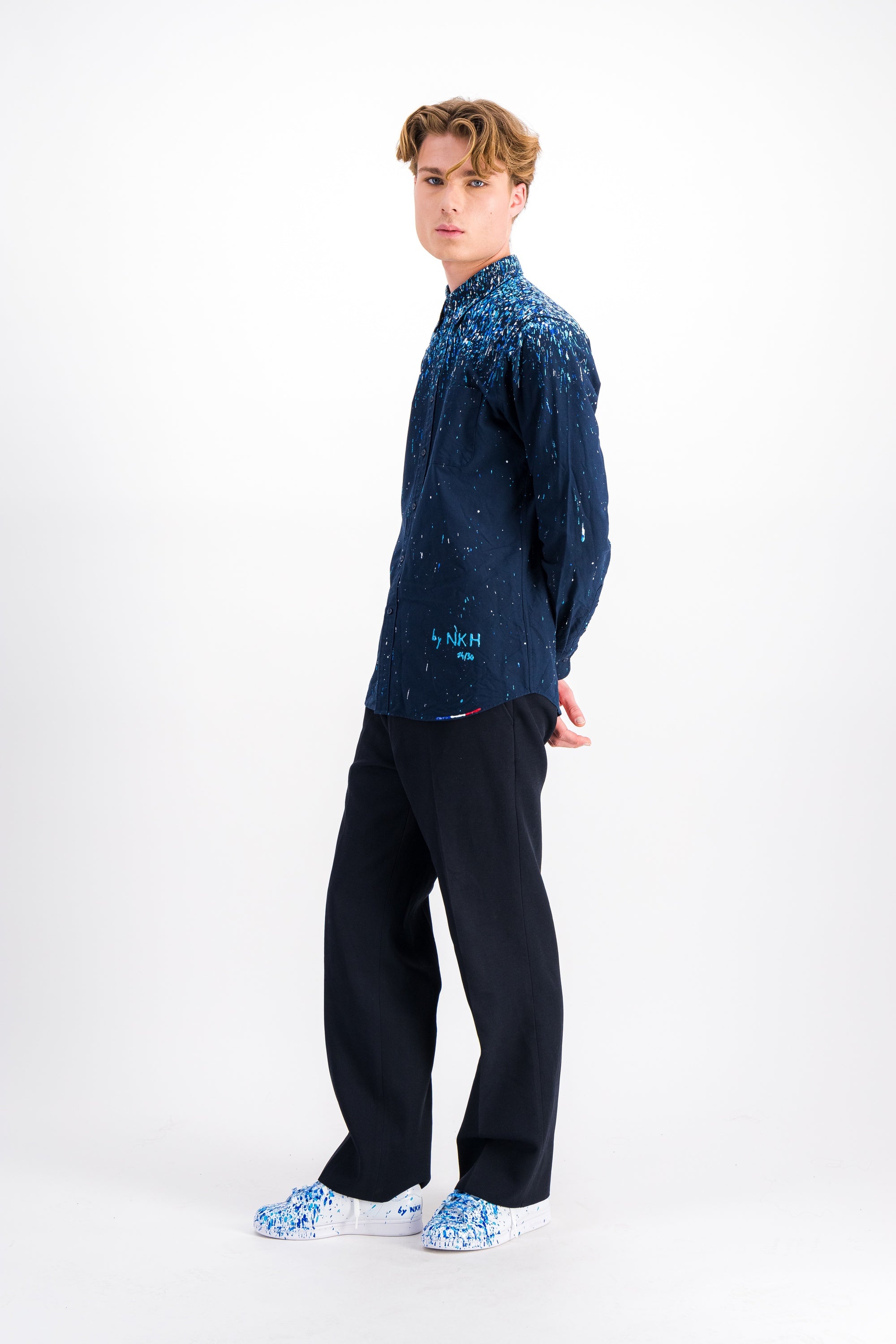 Chemise bleue marine - Raining blue
