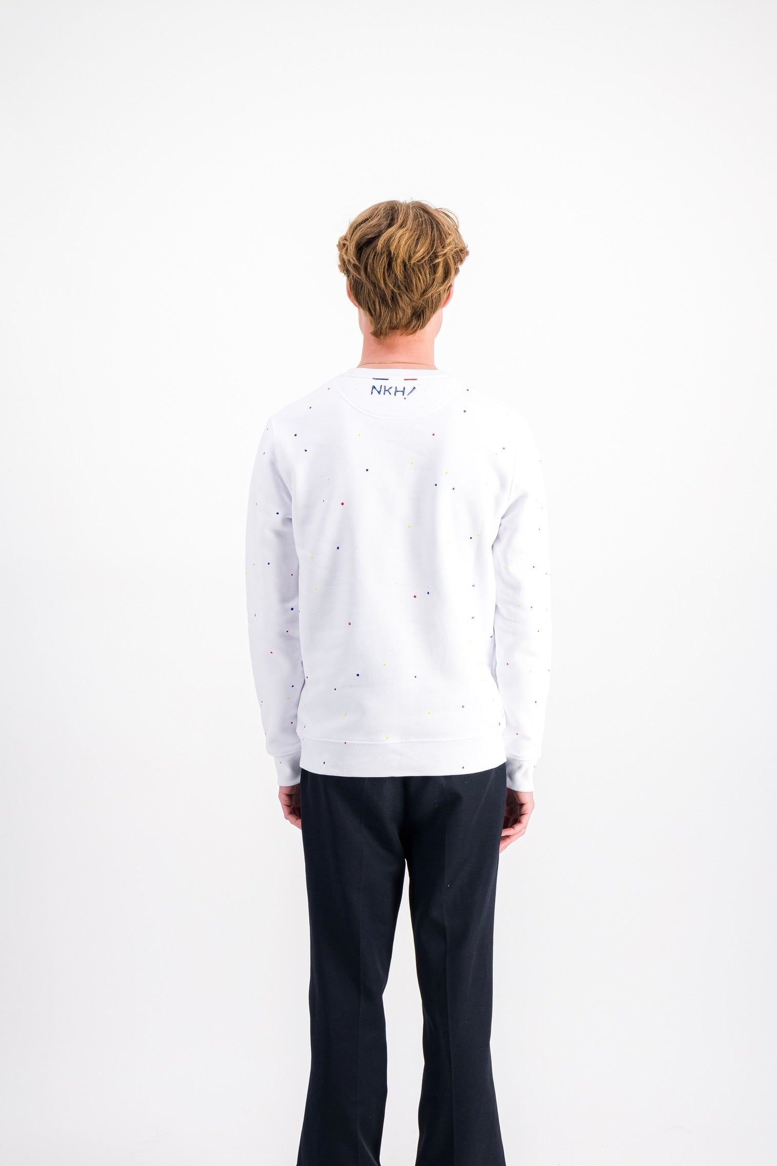 Pull col rond blanc - Need Monet