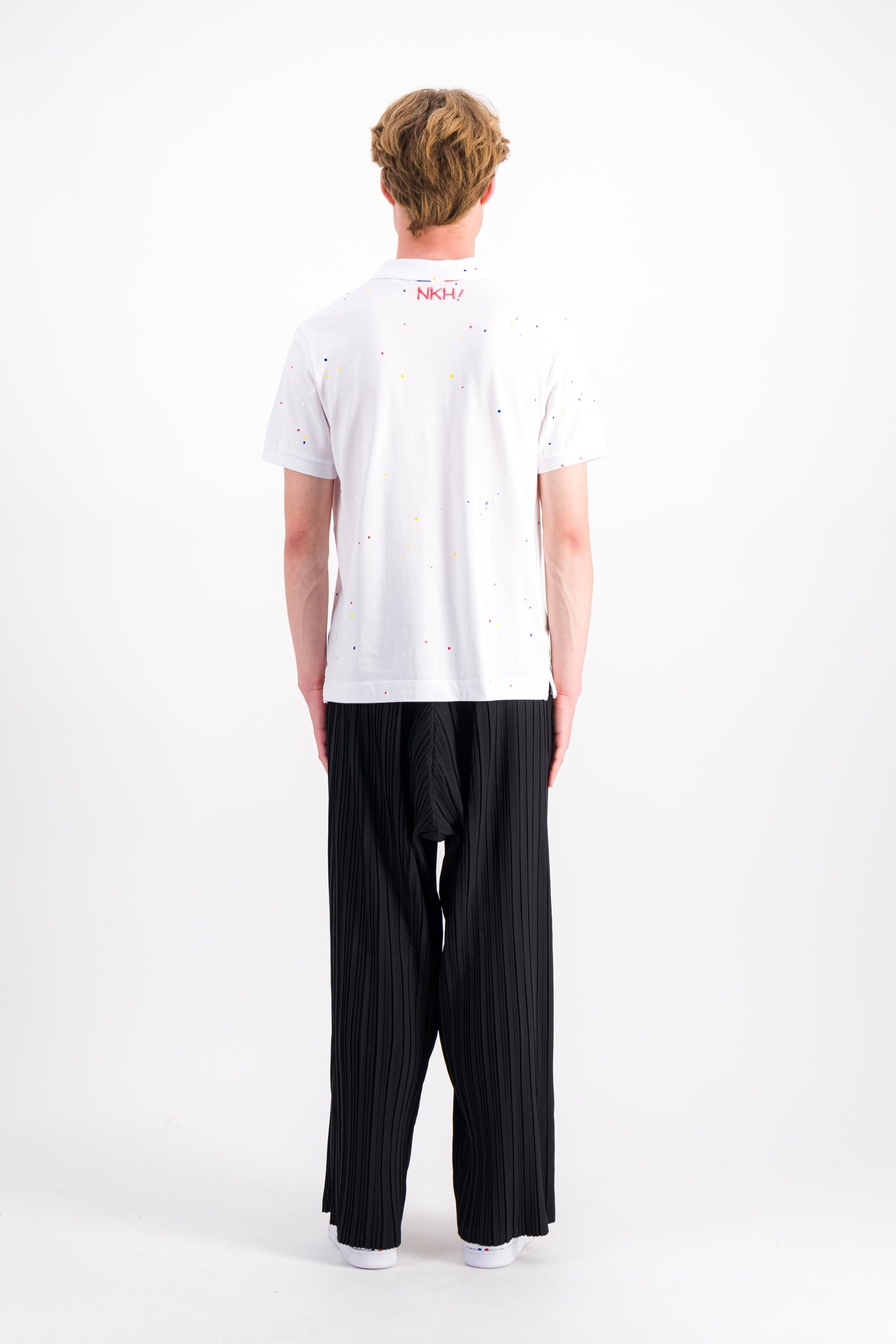 Polo blanc en maille piquée - Curious Einstein