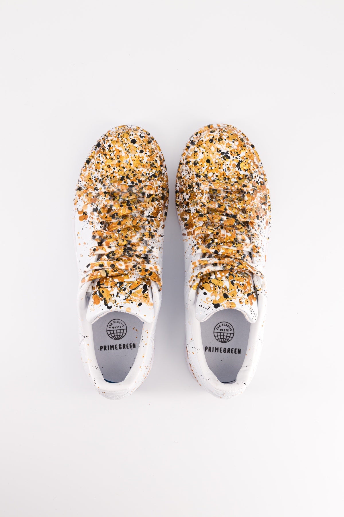 Sneakers blanches - Fifty shades of gold