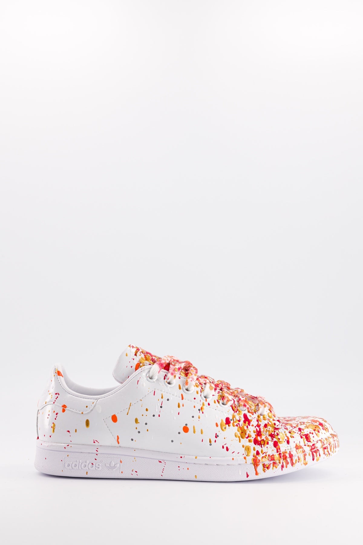 Sneakers blanches - Fifty shades of orange