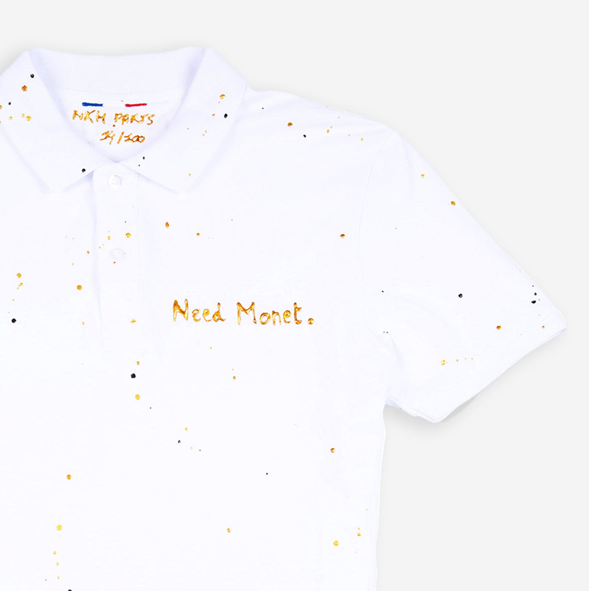 Polo blanc en maille piquée - Need Monet
