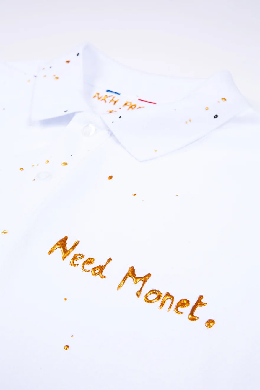 Polo blanc en maille piquée - Need Monet