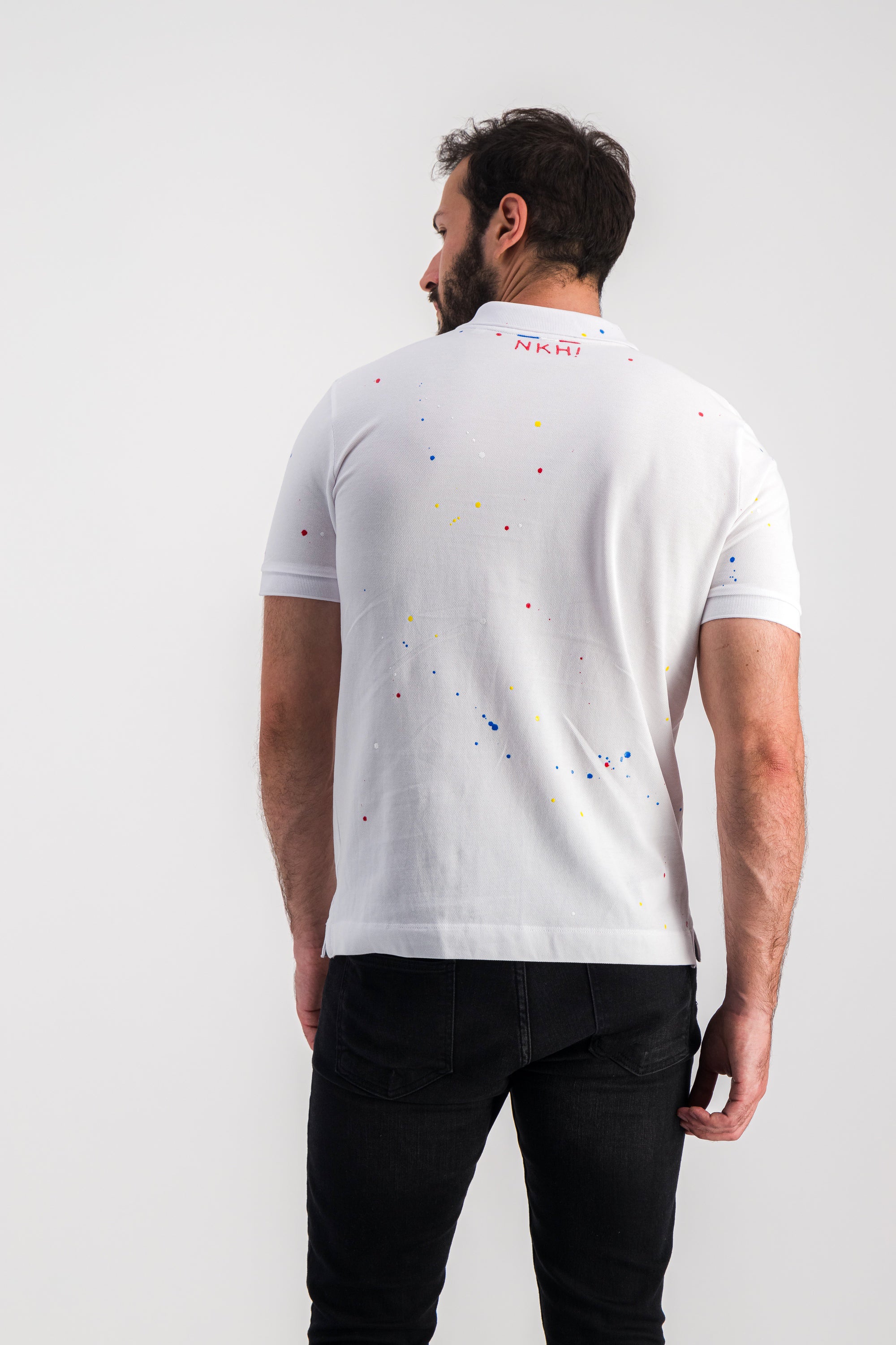 Polo blanc en maille piquée - Need Monet