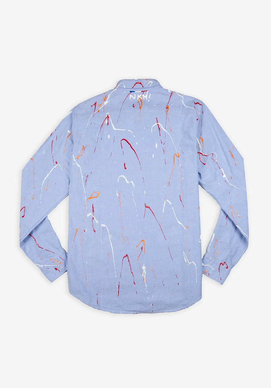 Chemise oxford bleue - Clumsy artist