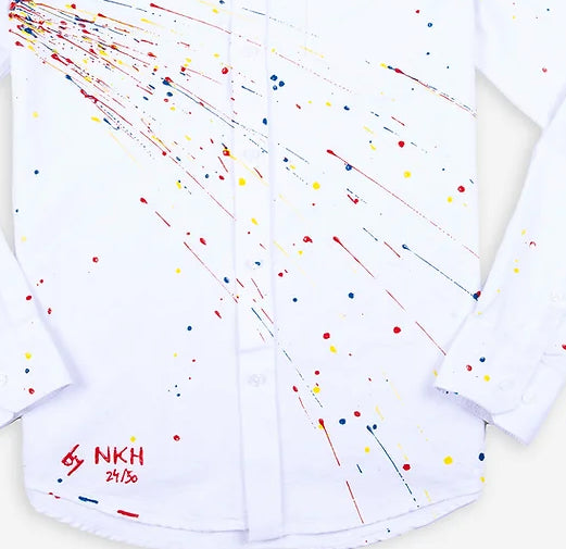 Chemise oxford blanche - Amazing firework