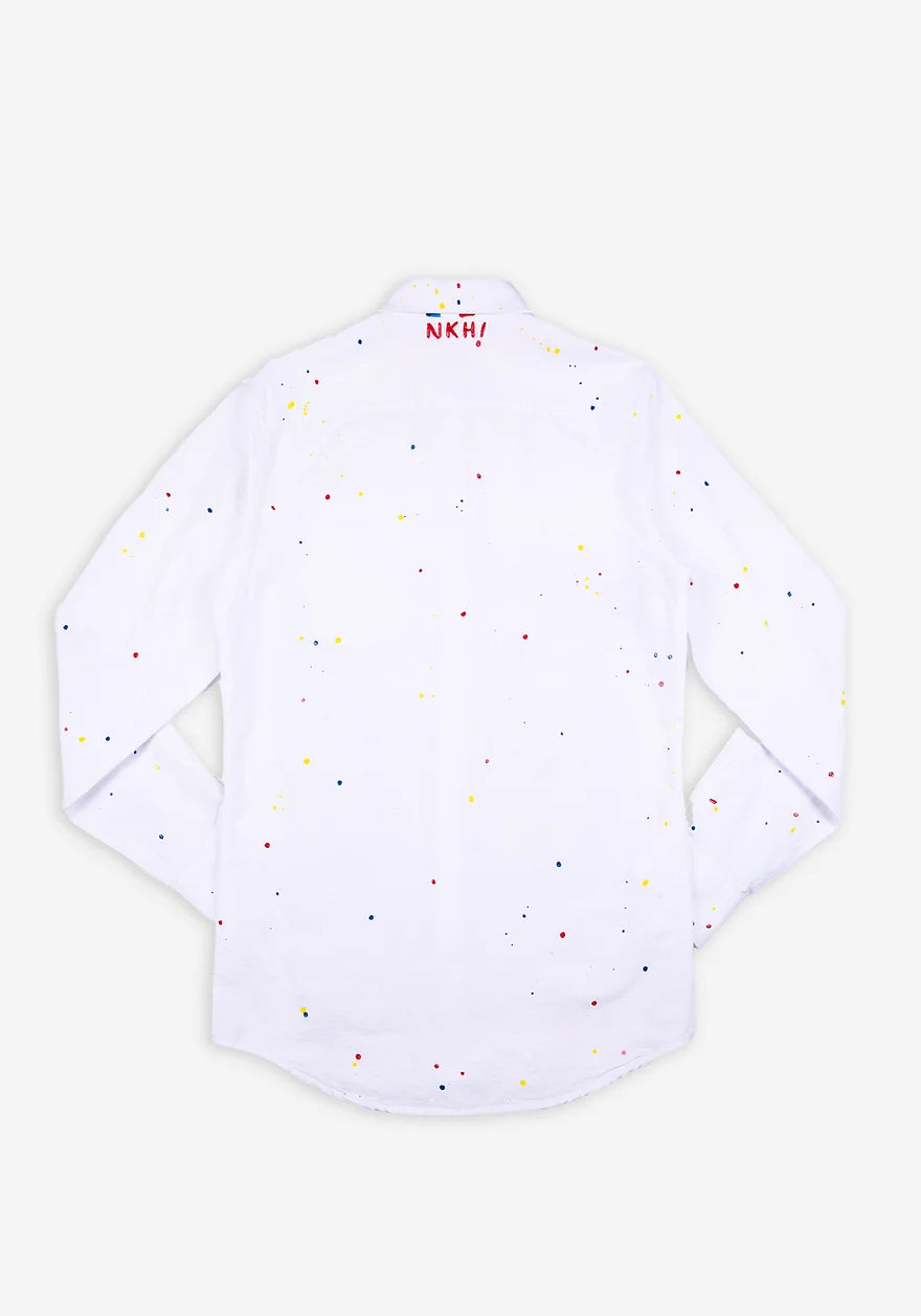 Chemise oxford blanche - Amazing firework