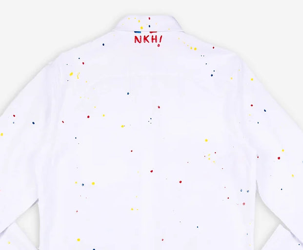 Chemise oxford blanche - Amazing firework