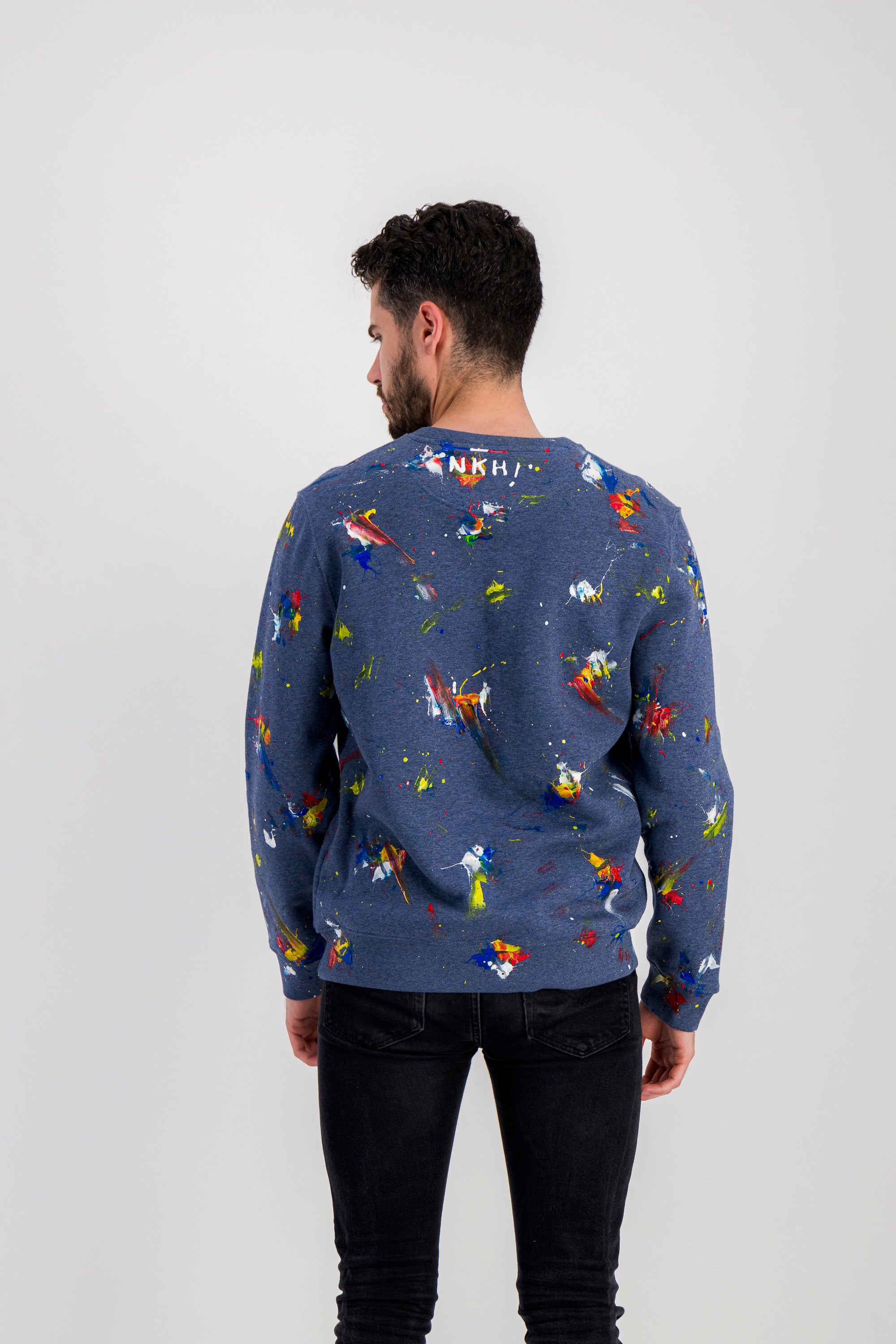 Pull bleu chiné - Think rich