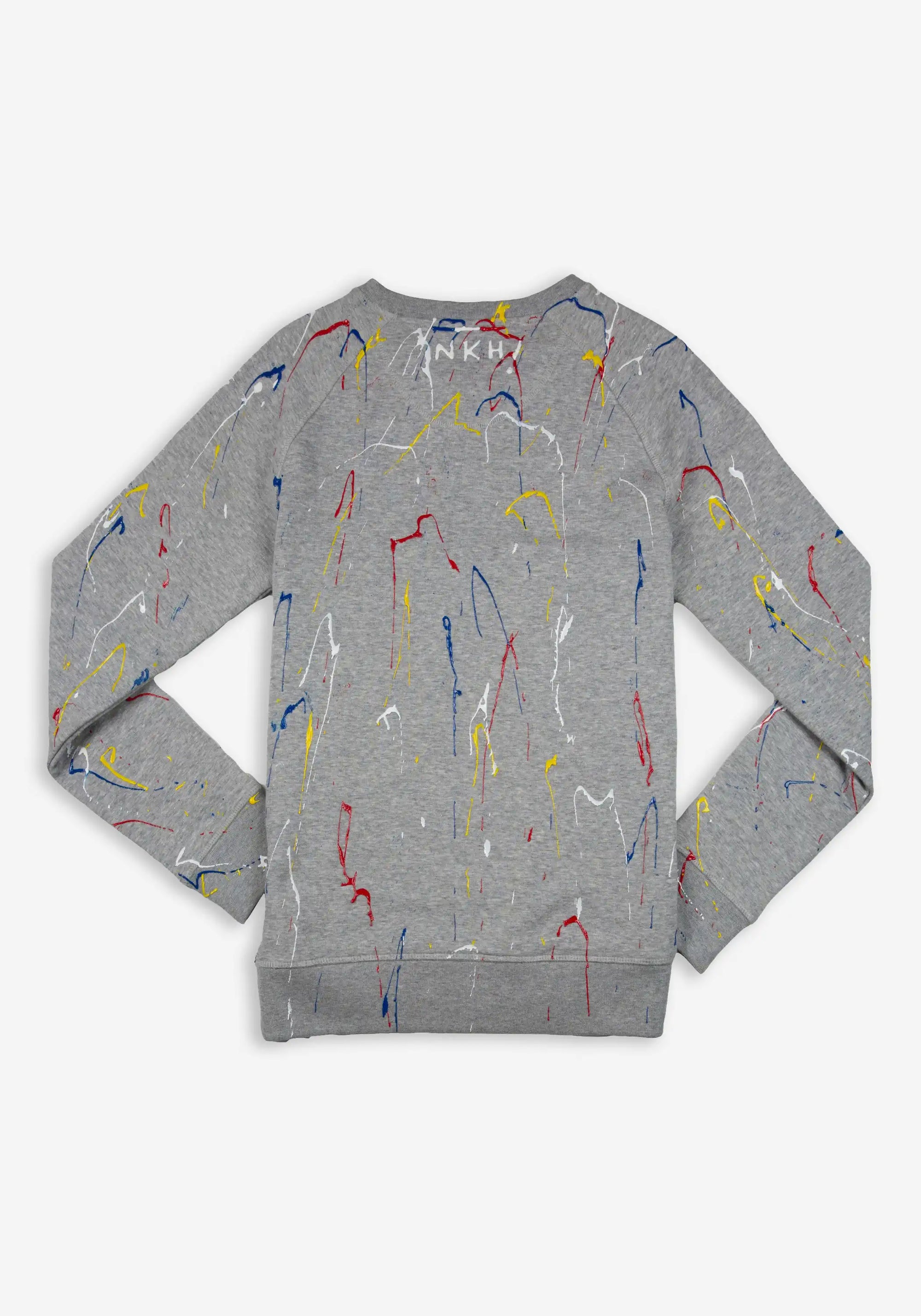 Pull col rond gris chiné - Clumsy artist