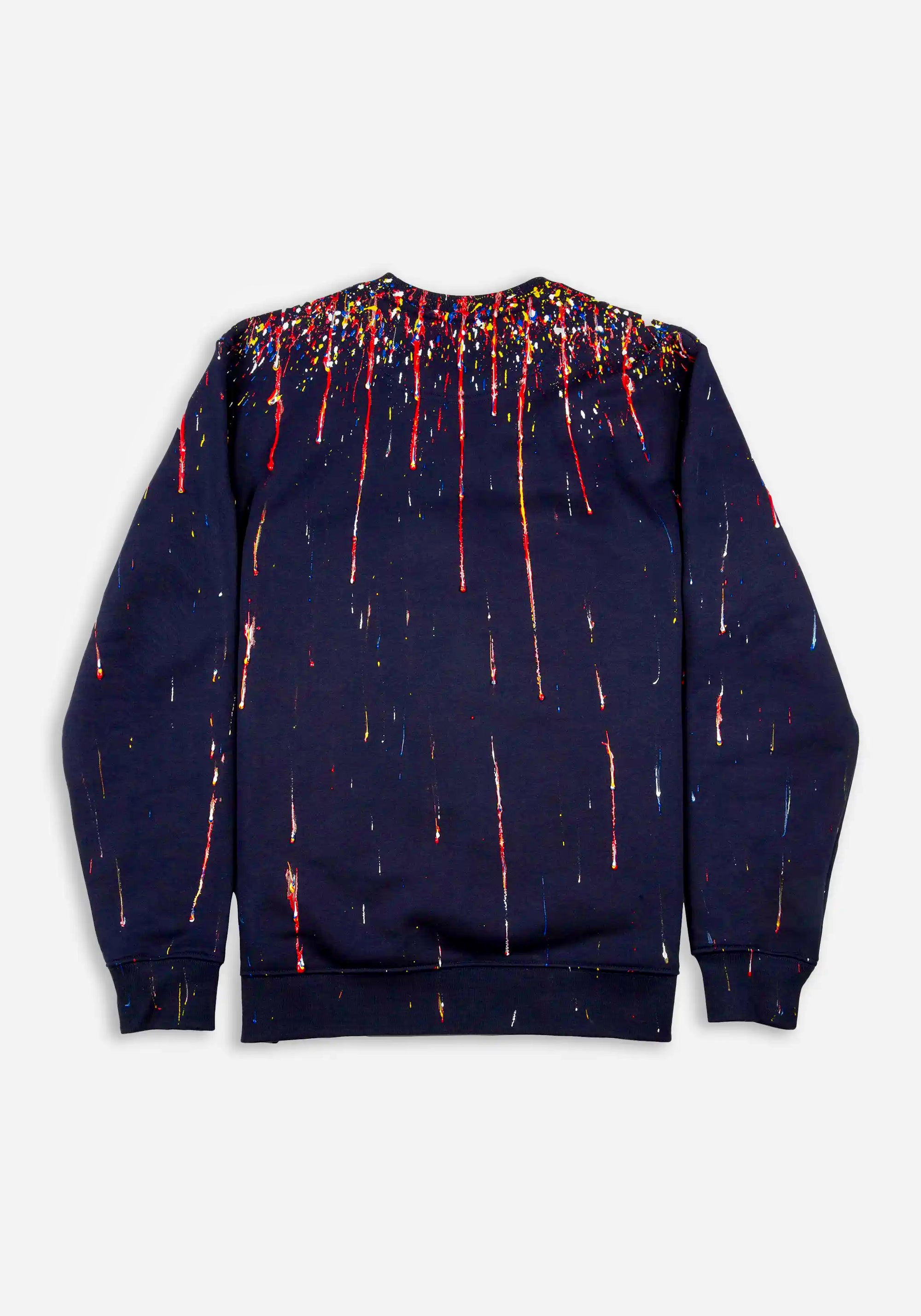 Pull bleu marine - Sky dripping