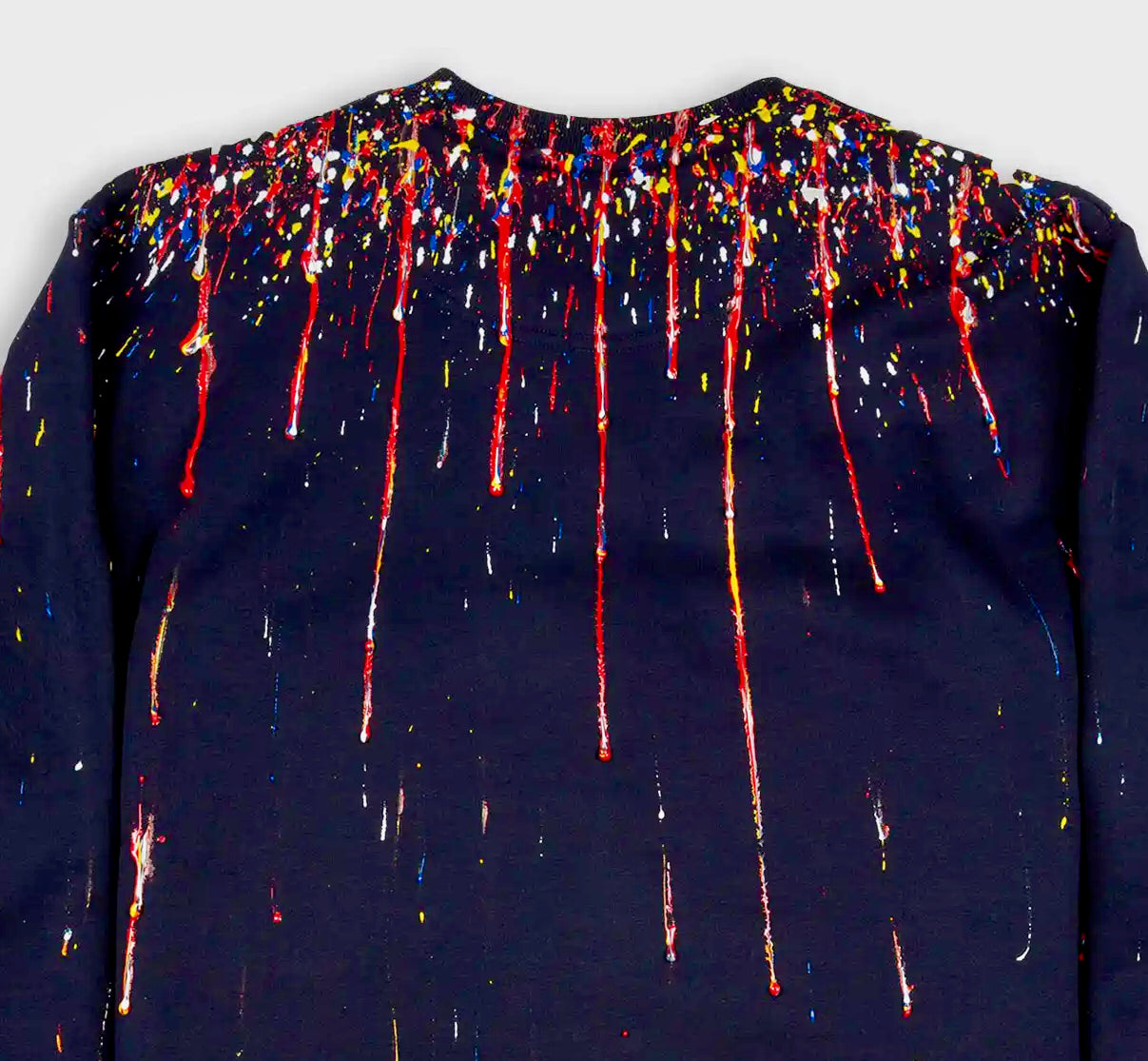 Pull bleu marine - Sky dripping