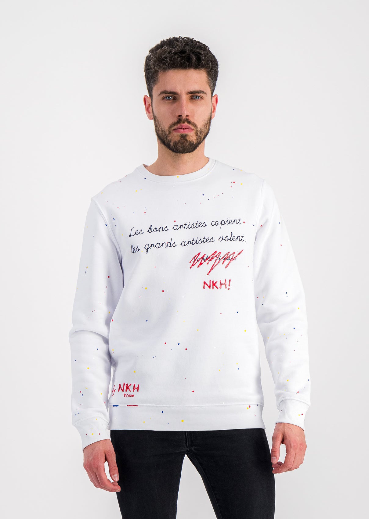 Pull blanc - Les grands artistes