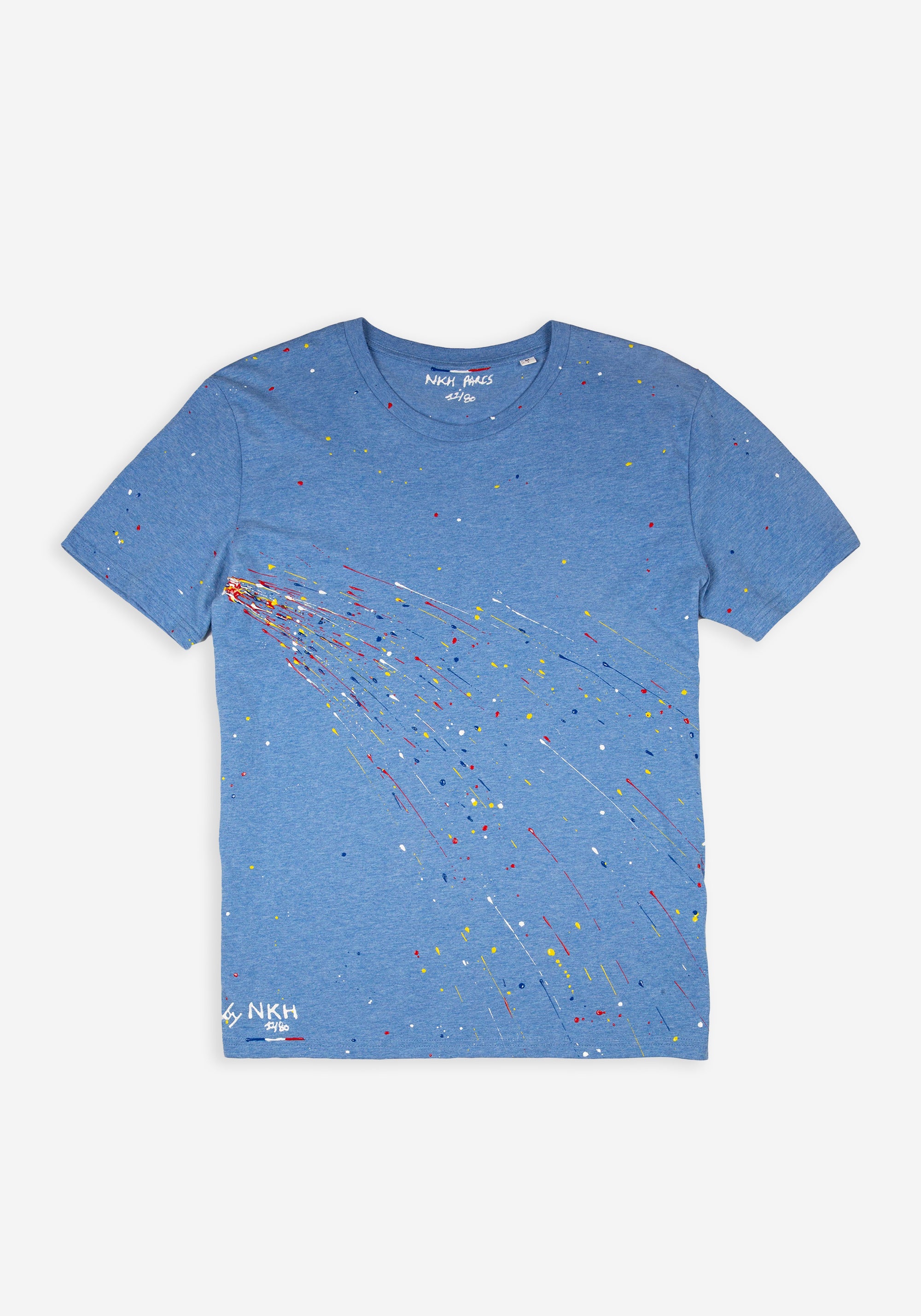 Tee-shirt bleu chiné - Firework