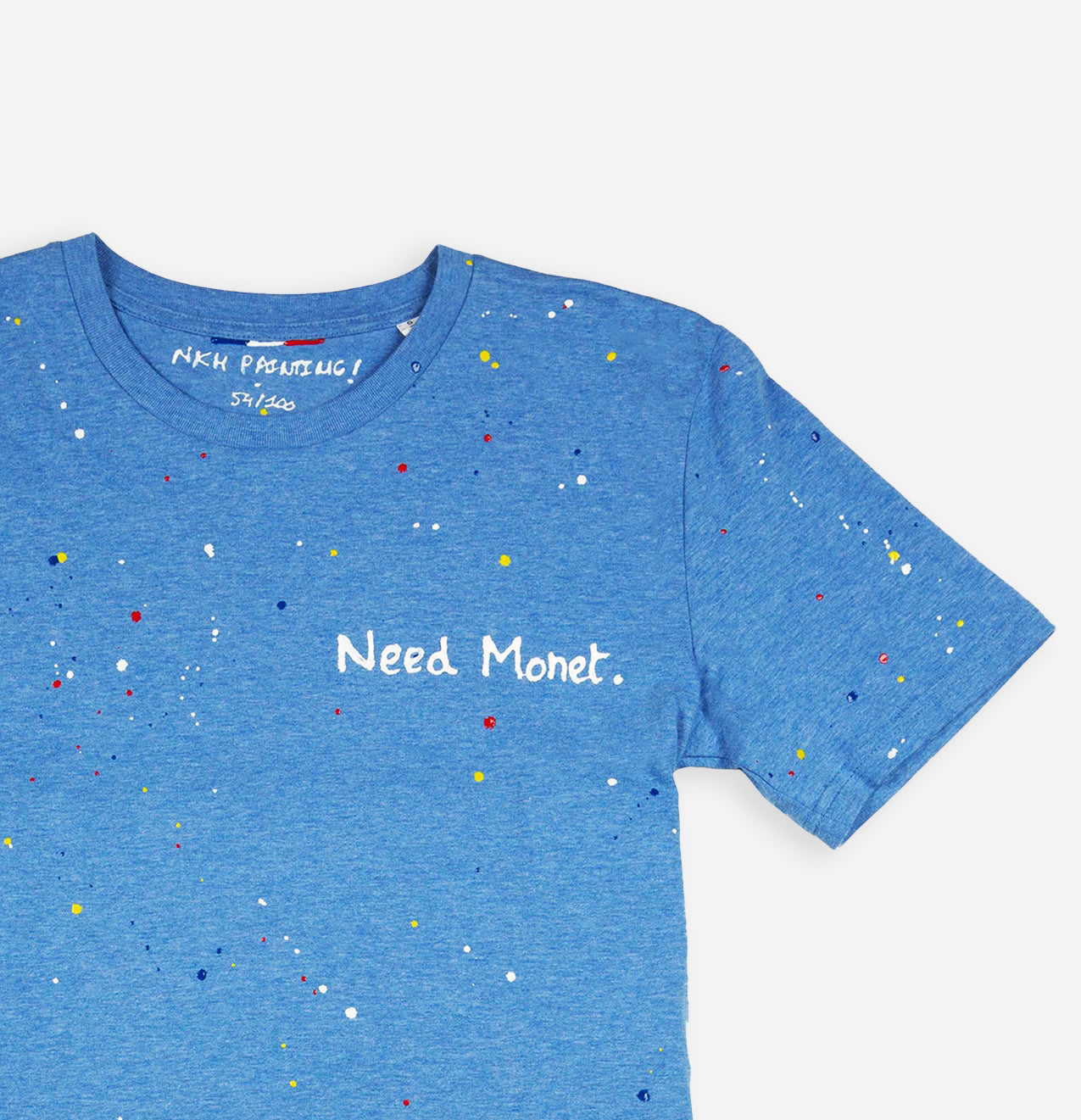 Tee-shirt bleu chiné - Need Monet