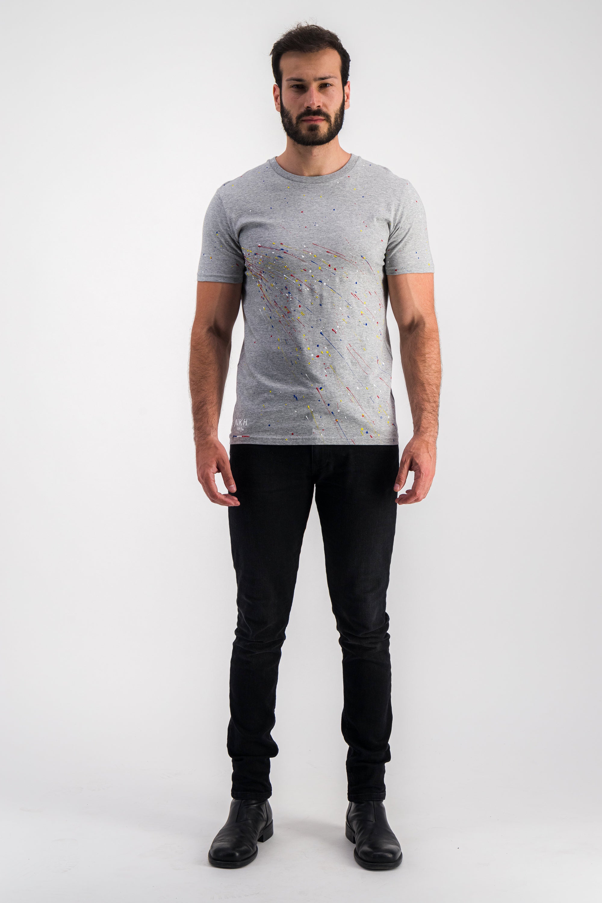 Tee-shirt gris chiné - Firework