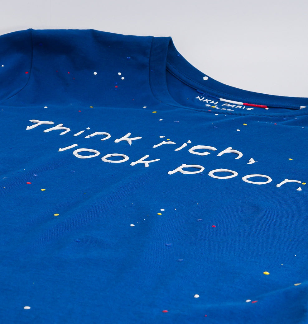 Tee-shirt bleu majorelle - Think rich