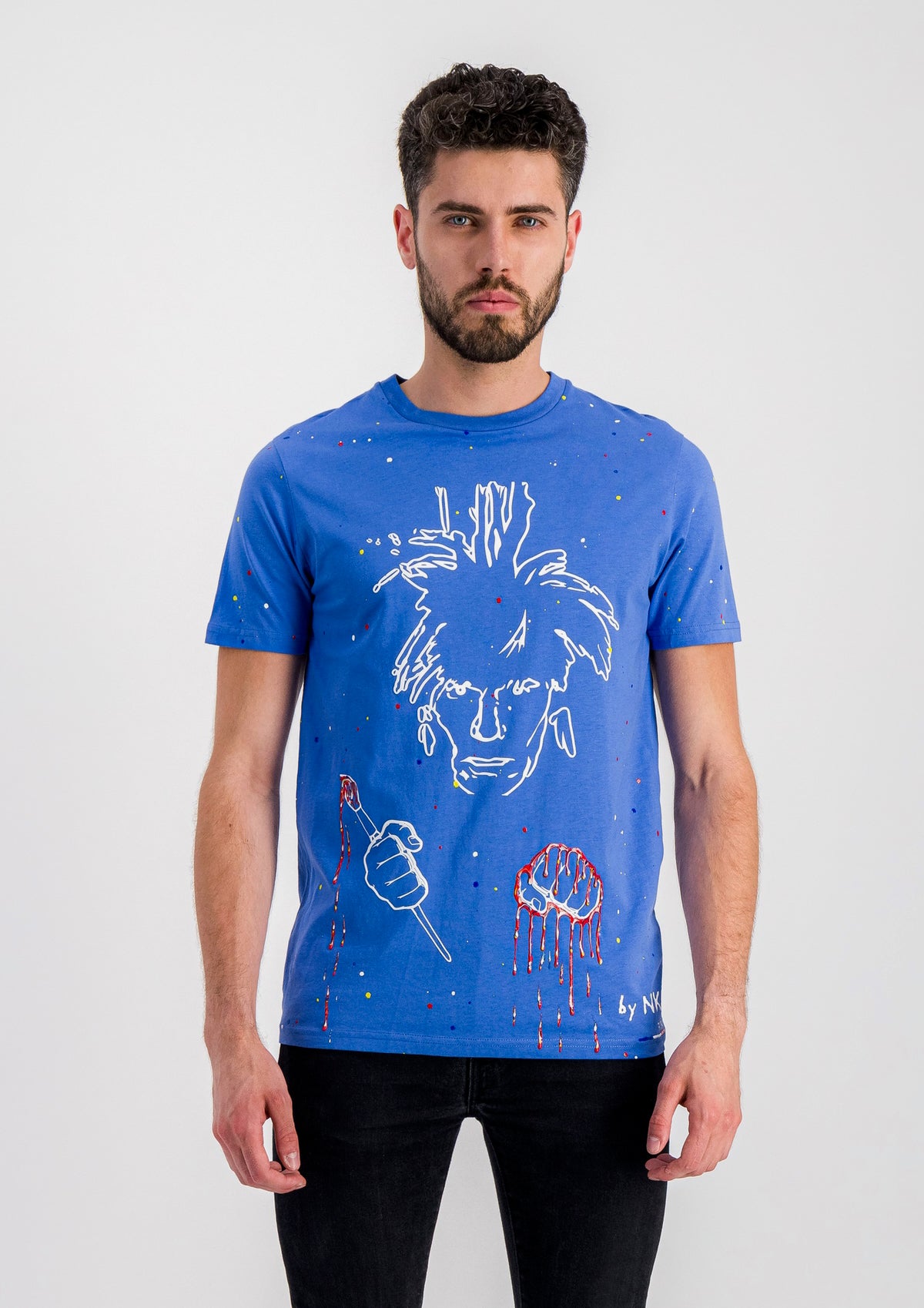 Tee-shirt bleu - Warhol boxing