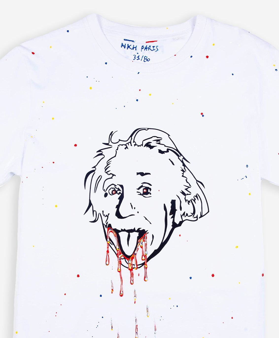 Tee-shirt blanc - Crazy Einstein