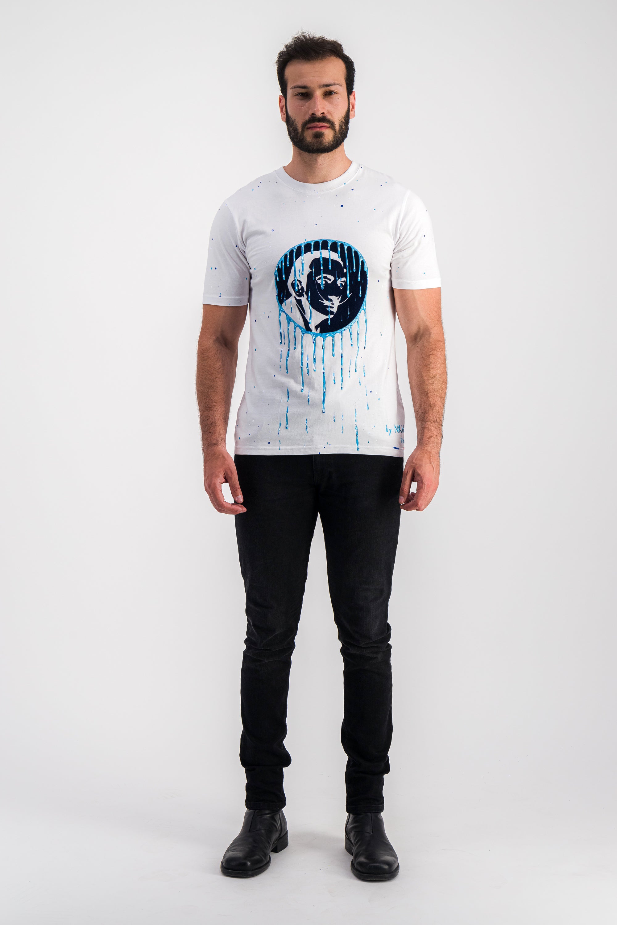 Tee-shirt blanc - Dali moon