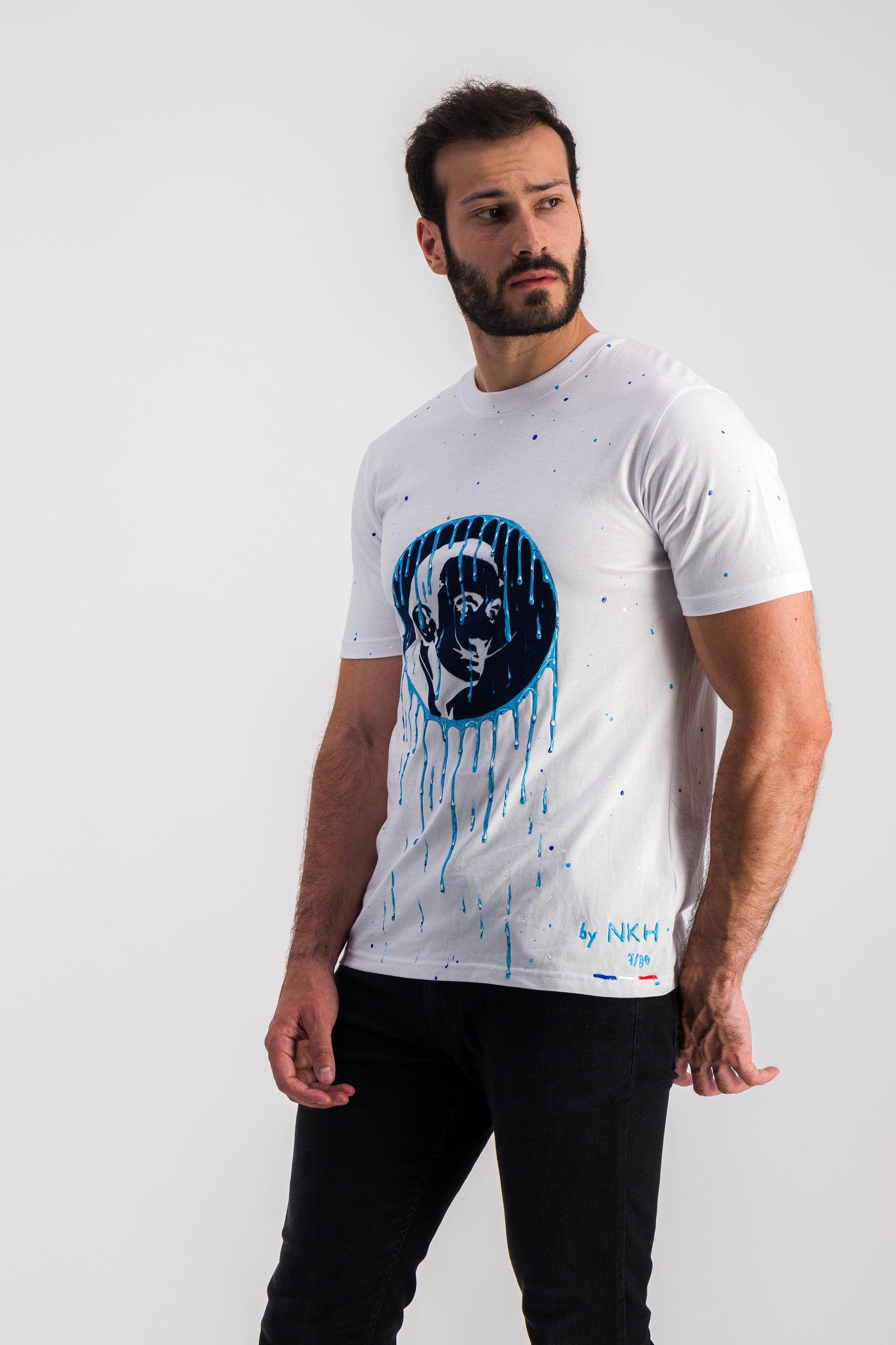 Tee-shirt blanc - Dali moon