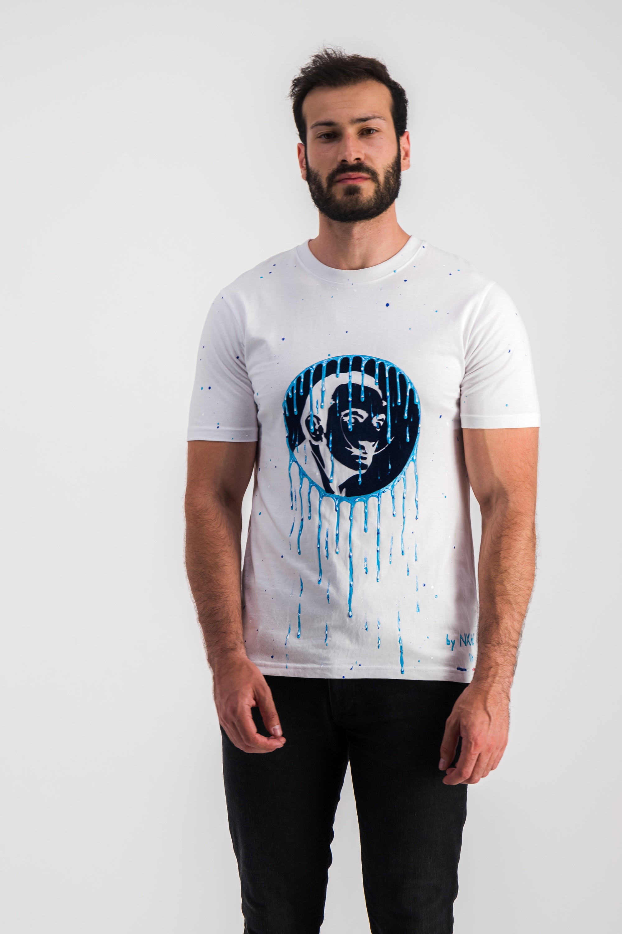 Tee-shirt blanc - Dali moon