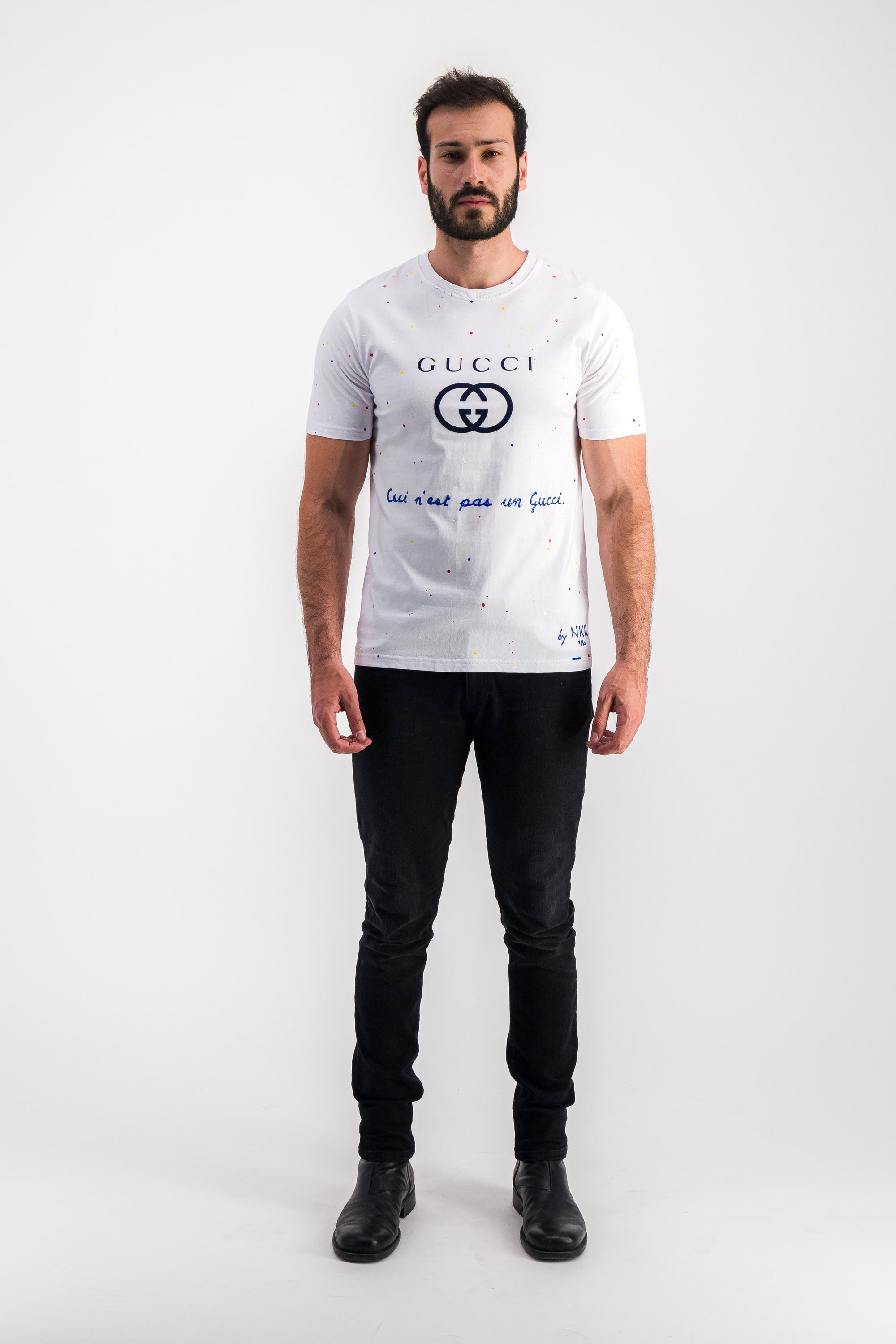 Tee-shirt blanc - Ceci n'est pas un Gucci