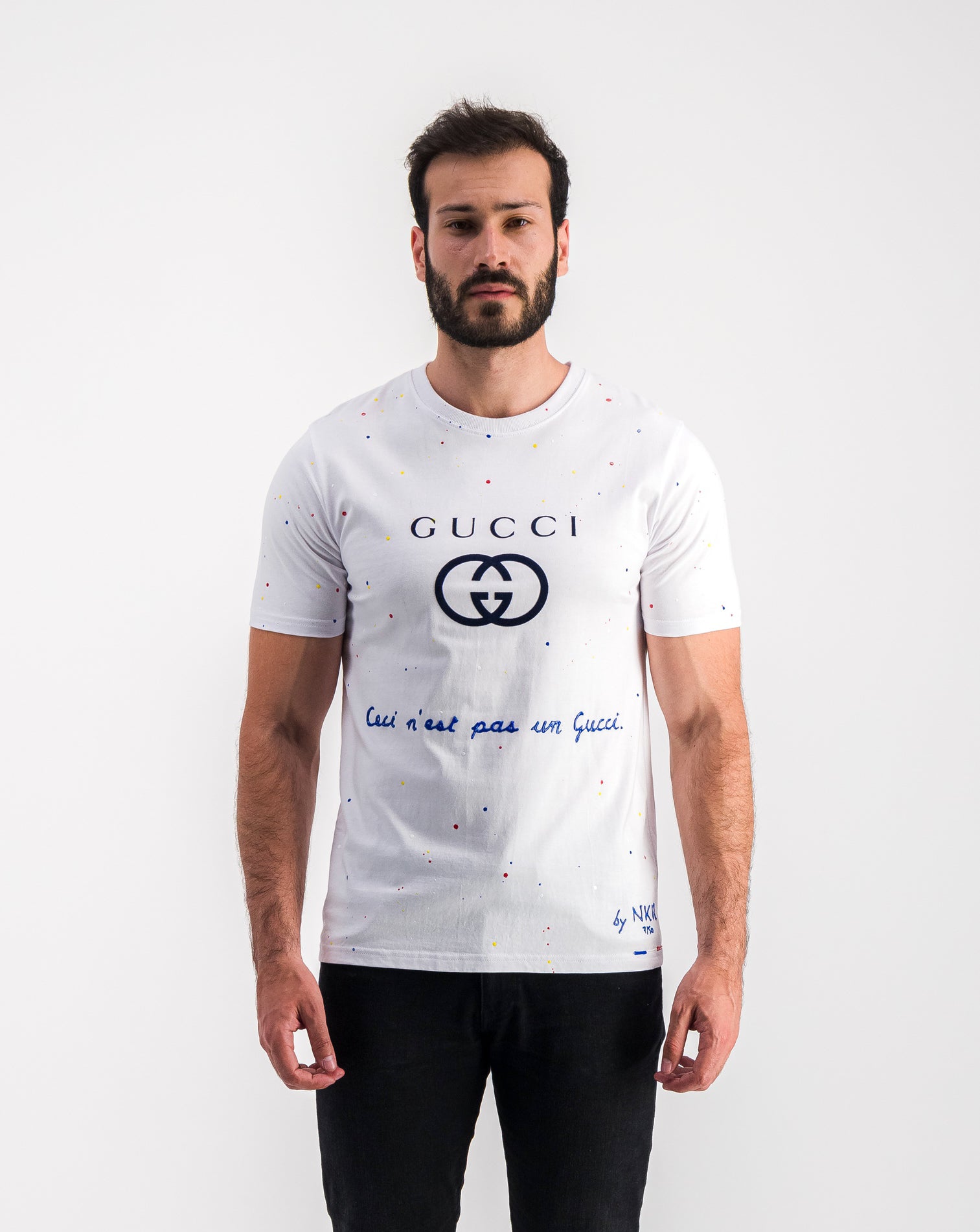 Tee-shirt blanc - Ceci n'est pas un Gucci